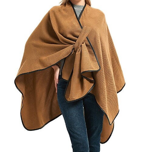 Women's Shrug Jumper Knit Knitted Pure Color V Neck Stylish Casual Holiday Going out Fall Winter Camel One-Size / Long Sleeve / Regular Fit
Women's Shrug Jumper Knit Knitted Pure Color V Neck Stylish Casual Holiday Going out Fall Winter Camel One-Size / Long Sleeve / Regular Fit