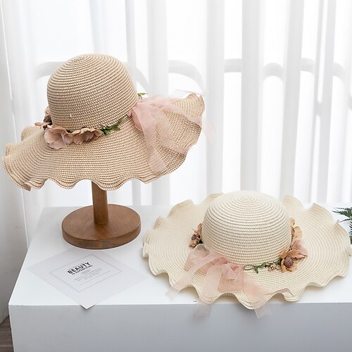 1pcs Summer Elegant Women's Sun Hat Flower Straw Hat Wide Brim Sea Beach Boho Sun Hat Foldable Hat
1pcs Summer Elegant Women's Sun Hat Flower Straw Hat Wide Brim Sea Beach Boho Sun Hat Foldable Hat