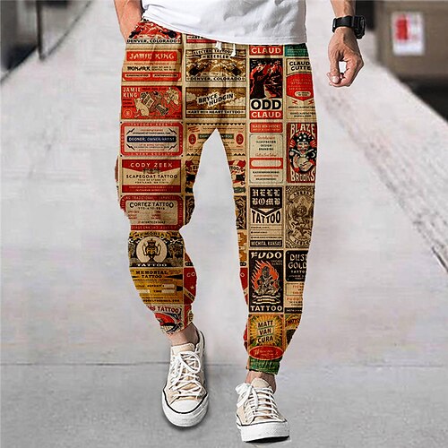 Men's Joggers Trousers Beach Pants Drawstring Elastic Waist 3D Print Letter Graphic Prints Comfort Breathable Sports Outdoor Casual Daily Streetwear Designer Black Purple Micro-elastic
Men's Joggers Trousers Beach Pants Drawstring Elastic Waist 3D Print Letter Graphic Prints Comfort Breathable Sports Outdoor Casual Daily Streetwear Designer Black Purple Micro-elastic