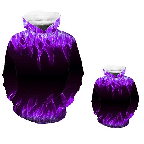 Dad and Son Hoodie Graphic Patterned Street Print Purple Long Sleeve Active Matching Outfits
Dad and Son Hoodie Graphic Patterned Street Print Purple Long Sleeve Active Matching Outfits