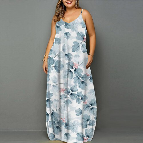Women's Plus Size Holiday Dress Floral Crew Neck Print Sleeveless Spring Summer Casual Maxi long Dress Daily Back to School Dress
Women's Plus Size Holiday Dress Floral Crew Neck Print Sleeveless Spring Summer Casual Maxi long Dress Daily Back to School Dress