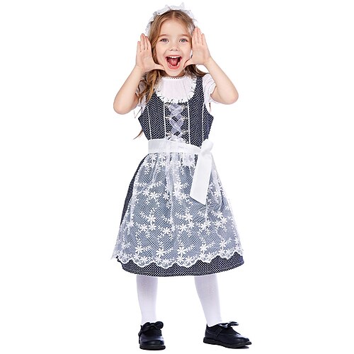 Oktoberfest Beer International Beer Festival Dirndl Trachtenkleider Girls' Skirts Top Waist Belt Bavarian Costume Black Grey
Oktoberfest Beer International Beer Festival Dirndl Trachtenkleider Girls' Skirts Top Waist Belt Bavarian Costume Black Grey