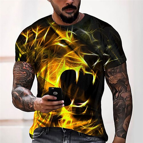 Men's Unisex T shirt Tee 3D Print Graphic Prints Animal Crew Neck Street Daily Print Short Sleeve Tops Designer Casual Big and Tall Sports Yellow / Summer
Men's Unisex T shirt Tee 3D Print Graphic Prints Animal Crew Neck Street Daily Print Short Sleeve Tops Designer Casual Big and Tall Sports Yellow / Summer