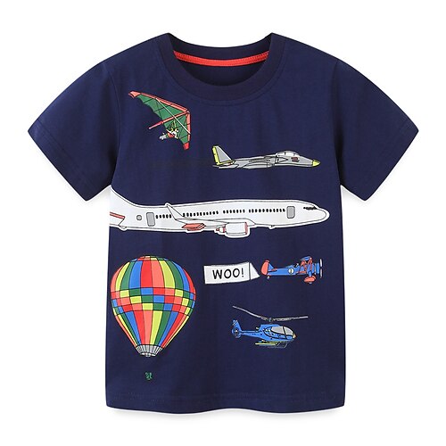 Kids Boys T shirt Cartoon Outdoor Short Sleeve Active Cotton 2-8 Years Spring Navy Blue
Kids Boys T shirt Cartoon Outdoor Short Sleeve Active Cotton 2-8 Years Spring Navy Blue