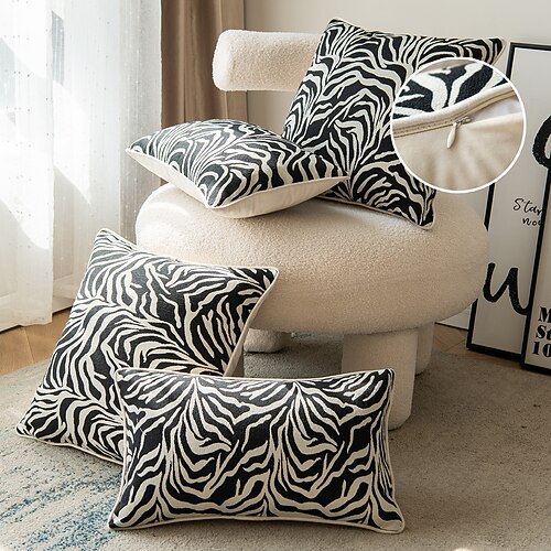 1 pcs Polyester Pillow Cover Zebra Patterned Modern Square Seamed Traditional Classic
1 pcs Polyester Pillow Cover Zebra Patterned Modern Square Seamed Traditional Classic