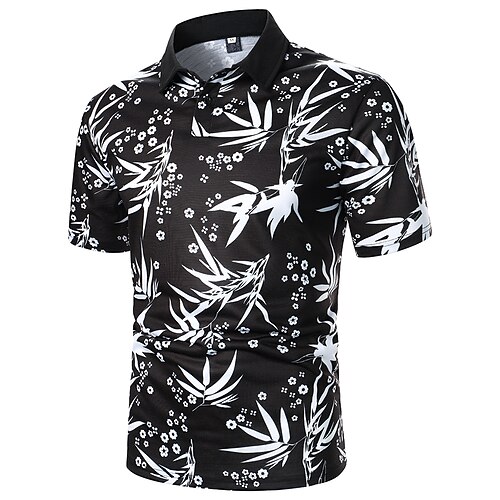 Men's Collar Polo Shirt Shirt Golf Shirt Dress Shirt Casual Shirt Floral Holiday Button Down Collar Black Print Outdoor Casual Short Sleeve Color Block Print Clothing Apparel Tropical Simple Color
Men's Collar Polo Shirt Shirt Golf Shirt Dress Shirt Casual Shirt Floral Holiday Button Down Collar Black Print Outdoor Casual Short Sleeve Color Block Print Clothing Apparel Tropical Simple Color