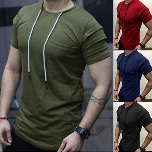 Homens Camiseta Côr Sólida Gola Redonda Verde Tropa Vermelho Azul Marinha Preto Casual Trabalho Roupa Algodão Legal Músculo
Homens Camiseta Côr Sólida Gola Redonda Verde Tropa Vermelho Azul Marinha Preto Casual Trabalho Roupa Algodão Legal Músculo