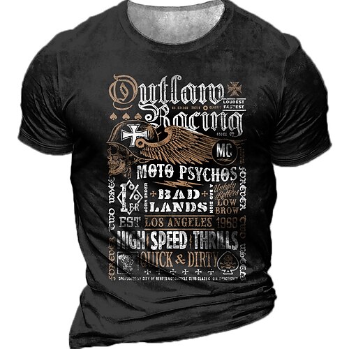 Men's Unisex T shirt Tee 3D Print Graphic Prints Letter Crew Neck Street Daily Print Short Sleeve Tops Designer Casual Vintage Big and Tall Black Army Green Brown / Summer
Men's Unisex T shirt Tee 3D Print Graphic Prints Letter Crew Neck Street Daily Print Short Sleeve Tops Designer Casual Vintage Big and Tall Black Army Green Brown / Summer