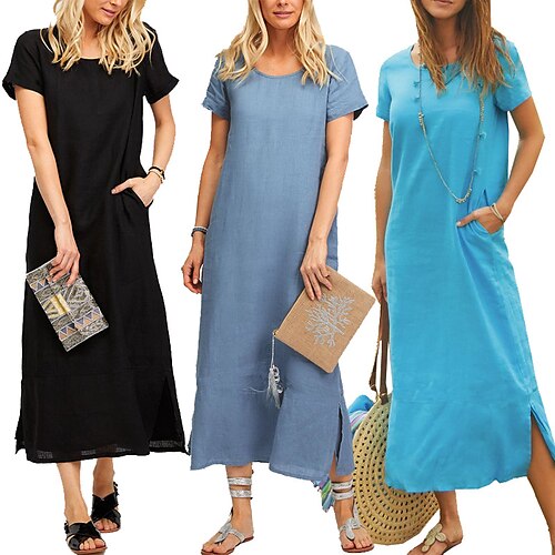 Femme Robe Tee-shirt Col Ras du Cou Couleur unie Sport Athloisir Top Manches Courtes Respirable Doux Confortable Usage quotidien Plein Air Casual du quotidien Tenues de Sport Extérieur
Femme Robe Tee-shirt Col Ras du Cou Couleur unie Sport Athloisir Top Manches Courtes Respirable Doux Confortable Usage quotidien Plein Air Casual du quotidien Tenues de Sport Extérieur