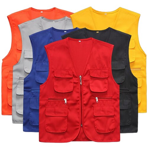 Men's Women's Fishing Vest Hiking Vest Sleeveless Vest / Gilet Jacket Shirt Outdoor Breathable Quick Dry Lightweight Multi Pockets Autumn / Fall Spring Black Gray Yellow Hunting Fishing Climbing
Men's Women's Fishing Vest Hiking Vest Sleeveless Vest / Gilet Jacket Shirt Outdoor Breathable Quick Dry Lightweight Multi Pockets Autumn / Fall Spring Black Gray Yellow Hunting Fishing Climbing