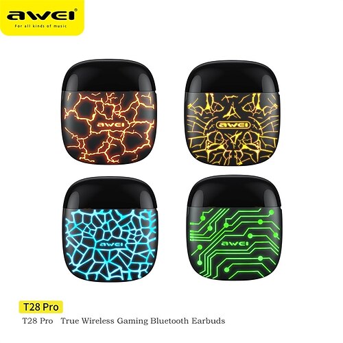 AWEI T28 Pro True Wireless Headphones TWS Earbuds In Ear Bluetooth 5.1 LED Light Stereo with Charging Box for Apple Samsung Huawei Xiaomi MI Yoga Everyday Use Traveling Mobile Phone
AWEI T28 Pro True Wireless Headphones TWS Earbuds In Ear Bluetooth 5.1 LED Light Stereo with Charging Box for Apple Samsung Huawei Xiaomi MI Yoga Everyday Use Traveling Mobile Phone