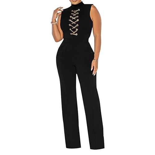 Damen Jumpsuit Hohe Taillenlinie Feste Farbe Ständer Elegant Formell Party Arbeit Regular Fit Ärmellos Weiß Schwarz S M L XL Frühling
Damen Jumpsuit Hohe Taillenlinie Feste Farbe Ständer Elegant Formell Party Arbeit Regular Fit Ärmellos Weiß Schwarz S M L XL Frühling