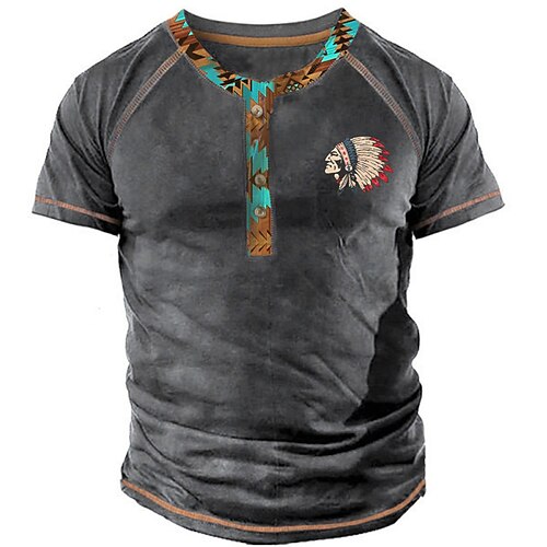Men's T shirt Tee Henley Shirt Graphic Cartoon Henley Dark Gray 3D Print Street Casual Short Sleeve Button-Down Print Clothing Apparel Basic Designer Classic Comfortable / Summer / Summer / Sports
Men's T shirt Tee Henley Shirt Graphic Cartoon Henley Dark Gray 3D Print Street Casual Short Sleeve Button-Down Print Clothing Apparel Basic Designer Classic Comfortable / Summer / Summer / Sports