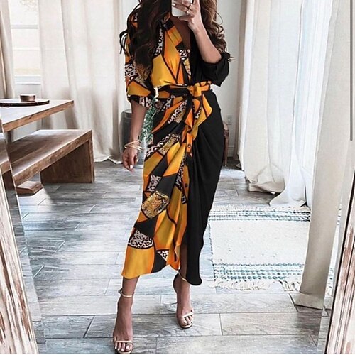 Women's Casual Dress Shirt Dress Long Dress Maxi Dress Black Purple Half Sleeve Floral Ruched Spring Summer Shirt Collar Weekend 2022 S M L XL XXL 3XL
Women's Casual Dress Shirt Dress Long Dress Maxi Dress Black Purple Half Sleeve Floral Ruched Spring Summer Shirt Collar Weekend 2022 S M L XL XXL 3XL