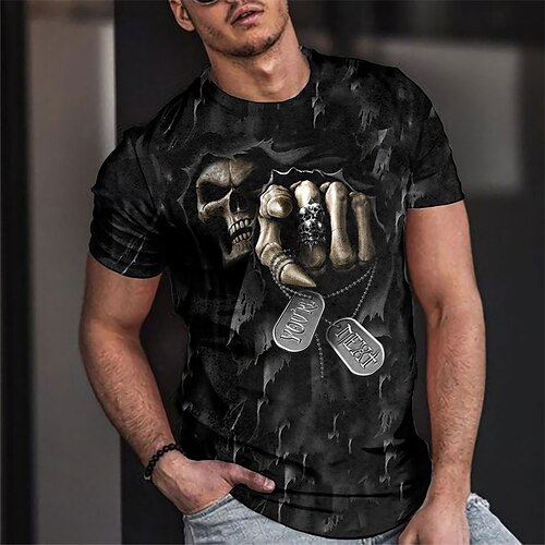 Homme Unisexe T shirt Tee Crânes Imprimés Photos Col Ras du Cou Noir 3D effet Extérieur Plein Air Manches Courtes Imprimer Vêtement Tenue Sportif Design Casual Grand et grand / Eté / Eté
Homme Unisexe T shirt Tee Crânes Imprimés Photos Col Ras du Cou Noir 3D effet Extérieur Plein Air Manches Courtes Imprimer Vêtement Tenue Sportif Design Casual Grand et grand / Eté / Eté