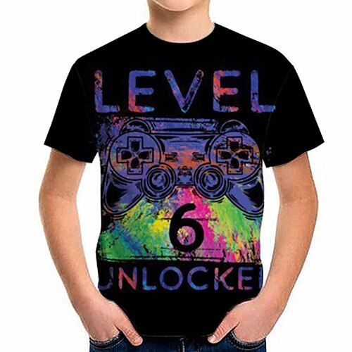 Kids Boys T shirt Letter Outdoor 3D Print Short Sleeve Crewneck Active 3-12 Years Spring Black
Kids Boys T shirt Letter Outdoor 3D Print Short Sleeve Crewneck Active 3-12 Years Spring Black