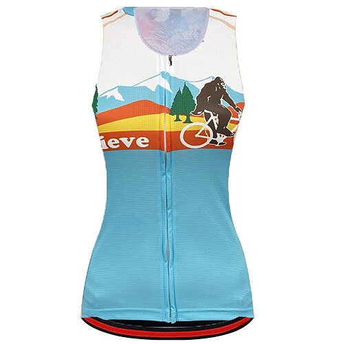 21Grams Women's Cycling Vest Sleeveless Mountain Bike MTB Road Bike Cycling Blue Animal Bike Breathable Quick Dry Moisture Wicking Reflective Strips Back Pocket Polyester Spandex Sports Animal
21Grams Women's Cycling Vest Sleeveless Mountain Bike MTB Road Bike Cycling Blue Animal Bike Breathable Quick Dry Moisture Wicking Reflective Strips Back Pocket Polyester Spandex Sports Animal