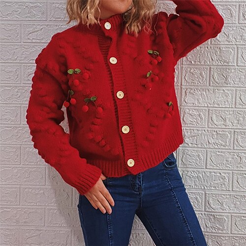 Gilet Maille Femme A côtes Tricoter Découpé Bouton Tricoté Col Ras du Cou à la mode Elégant Extérieur du quotidien manche longue Hiver Automne Rose Claire Rouge S M L / Vacances / Casual / Standard
Gilet Maille Femme A côtes Tricoter Découpé Bouton Tricoté Col Ras du Cou à la mode Elégant Extérieur du quotidien manche longue Hiver Automne Rose Claire Rouge S M L / Vacances / Casual / Standard