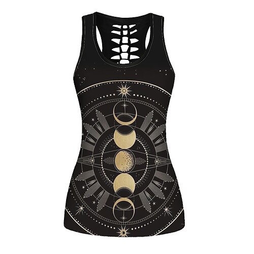 21Grams Women's Cowl Neck Yoga Top Galaxy Star Print Gray Gold Yoga Gym Workout Running Tank Top Sleeveless Sport Activewear Breathable Quick Dry Comfortable Stretchy
21Grams Women's Cowl Neck Yoga Top Galaxy Star Print Gray Gold Yoga Gym Workout Running Tank Top Sleeveless Sport Activewear Breathable Quick Dry Comfortable Stretchy