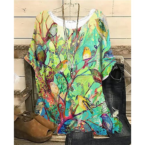 Damen Übergröße Oberteile Bluse Hemd Graphic Bedruckt Halbe Ärmel Rundhalsausschnitt Strassenmode Täglich Sport Baumwoll-Spandex-Trikot Frühling Sommer Grün
Damen Übergröße Oberteile Bluse Hemd Graphic Bedruckt Halbe Ärmel Rundhalsausschnitt Strassenmode Täglich Sport Baumwoll-Spandex-Trikot Frühling Sommer Grün