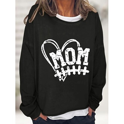 Women's Graphic Patterned Letter Casual Daily Blouse Long Sleeve Patchwork Print Round Neck Casual Tops Green Black Gray S
Women's Graphic Patterned Letter Casual Daily Blouse Long Sleeve Patchwork Print Round Neck Casual Tops Green Black Gray S