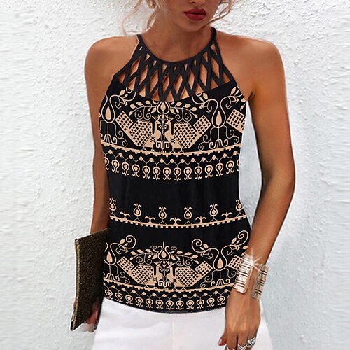 Women's Tank Top Camis White Black Graphic Cut Out Print Sleeveless Holiday Weekend Streetwear Casual Round Neck Regular S / 3D Print
Women's Tank Top Camis White Black Graphic Cut Out Print Sleeveless Holiday Weekend Streetwear Casual Round Neck Regular S / 3D Print