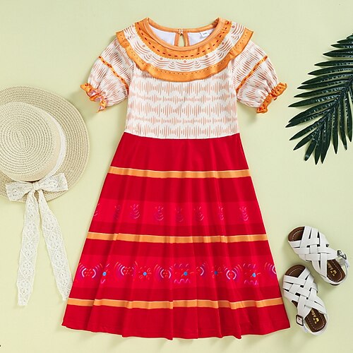 Kids Little Girls' Dress Graphic Patterned A Line Dress Performance Holiday Ruched Pleated Print Red Knee-length Short Sleeve Vintage Cute Dresses Spring Summer Regular Fit 3-12 Years
Kids Little Girls' Dress Graphic Patterned A Line Dress Performance Holiday Ruched Pleated Print Red Knee-length Short Sleeve Vintage Cute Dresses Spring Summer Regular Fit 3-12 Years