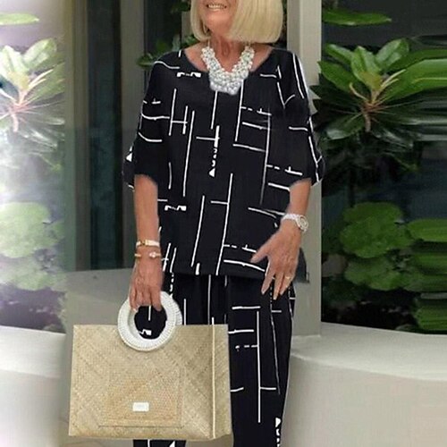 Mujer Camiseta Chándal Conjuntos de pantalones Básico Ropa de calle Verde Trébol Amarillo Oficina Trabajo Negocio Geométrico A Rayas Estampado Cuello Barco S M L XL XXL
Mujer Camiseta Chándal Conjuntos de pantalones Básico Ropa de calle Verde Trébol Amarillo Oficina Trabajo Negocio Geométrico A Rayas Estampado Cuello Barco S M L XL XXL