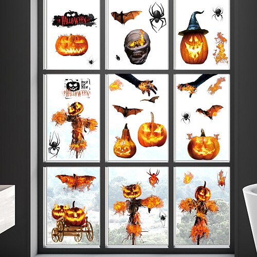 2030cm9Pcs Halloween Decorations Wall Stickers Decorative Wall Stickers PVC Home Decoration Wall Decal Wall Decoration Glass Window Decoration / Removable Wall Stickers for bedroom living room
2030cm9Pcs Halloween Decorations Wall Stickers Decorative Wall Stickers PVC Home Decoration Wall Decal Wall Decoration Glass Window Decoration / Removable Wall Stickers for bedroom living room