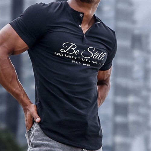 Men's T shirt Tee Graphic Patterned Letter Crew Neck Street Daily Button-Down Print Short Sleeve Tops Designer Casual Fashion Comfortable Black / Summer
Men's T shirt Tee Graphic Patterned Letter Crew Neck Street Daily Button-Down Print Short Sleeve Tops Designer Casual Fashion Comfortable Black / Summer