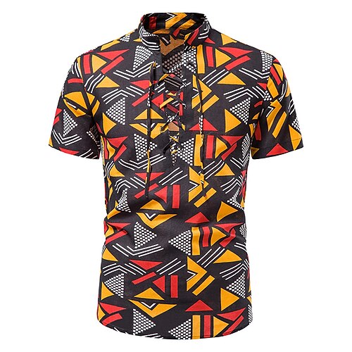 Men's Shirt 3D Print Graphic Patterned Turndown Street Daily 3D Button-Down Short Sleeve Tops Casual Fashion Breathable Comfortable Black / Red
Men's Shirt 3D Print Graphic Patterned Turndown Street Daily 3D Button-Down Short Sleeve Tops Casual Fashion Breathable Comfortable Black / Red