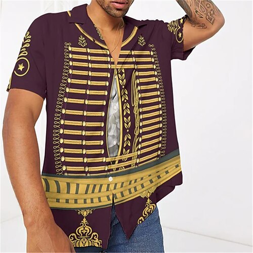 Herren Hemd Graphic Umlegekragen Purpur 3D-Druck Outdoor Strasse Kurzarm Button-Down Bedruckt Bekleidung Modisch Designer Casual Atmungsaktiv / Sommer / Frühling / Sommer
Herren Hemd Graphic Umlegekragen Purpur 3D-Druck Outdoor Strasse Kurzarm Button-Down Bedruckt Bekleidung Modisch Designer Casual Atmungsaktiv / Sommer / Frühling / Sommer