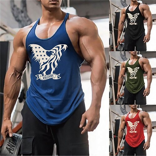 Men's Tank Top Vest Graphic Prints Eagle Crew Neck Blue Gray Hot Stamping Plus Size Outdoor Daily Sleeveless Print Clothing Apparel Fashion Designer Classic Hawaiian / Summer / Summer / Sports
Men's Tank Top Vest Graphic Prints Eagle Crew Neck Blue Gray Hot Stamping Plus Size Outdoor Daily Sleeveless Print Clothing Apparel Fashion Designer Classic Hawaiian / Summer / Summer / Sports