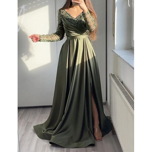 Women's Party Dress Corset Dress Maxi long Dress Green Black Long Sleeve Pure Color Lace Split Fall Winter V Neck Stylish Elegant Party 2022 S M L XL 2XL 3XL 4XL / Lace Dress
Women's Party Dress Corset Dress Maxi long Dress Green Black Long Sleeve Pure Color Lace Split Fall Winter V Neck Stylish Elegant Party 2022 S M L XL 2XL 3XL 4XL / Lace Dress