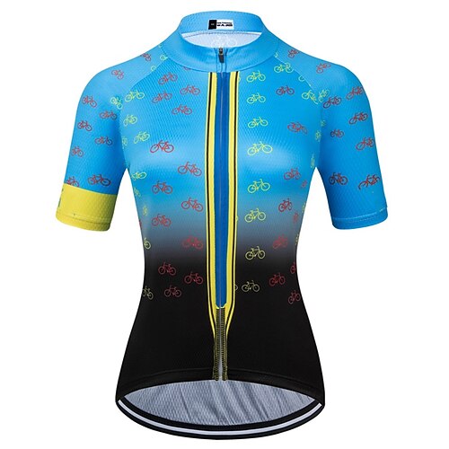 21Grams Women's Cycling Jersey Short Sleeve Bike Top with 3 Rear Pockets Mountain Bike MTB Road Bike Cycling Breathable Quick Dry Moisture Wicking Blue Graphic Patterned Spandex Polyester Sports
21Grams Women's Cycling Jersey Short Sleeve Bike Top with 3 Rear Pockets Mountain Bike MTB Road Bike Cycling Breathable Quick Dry Moisture Wicking Blue Graphic Patterned Spandex Polyester Sports