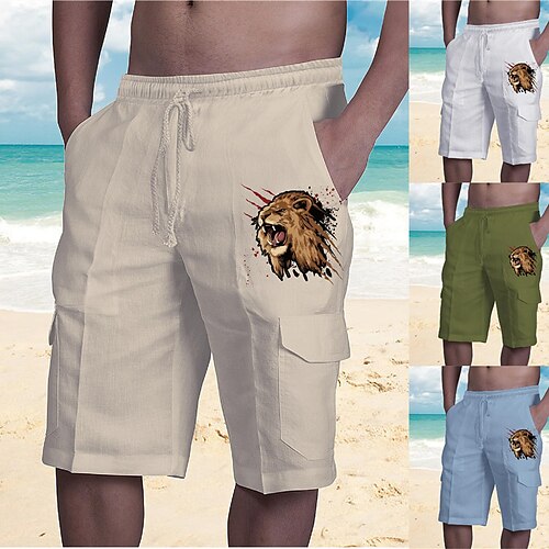 Men's Designer Streetwear Shorts Beach Shorts Drawstring Elastic Waist Multiple Pockets Short Pants Casual Daily Micro-elastic Graphic Patterned Animal Breathable Soft Mid Waist Green White Blue Khaki
Men's Designer Streetwear Shorts Beach Shorts Drawstring Elastic Waist Multiple Pockets Short Pants Casual Daily Micro-elastic Graphic Patterned Animal Breathable Soft Mid Waist Green White Blue Khaki