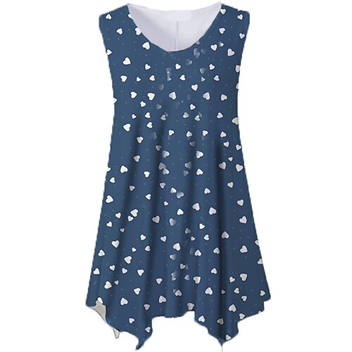 Women's Plus Size Tops Tank Top Heart Print Sleeveless Crewneck Streetwear Daily Holiday Cotton Spandex Jersey Spring Summer White Black
Women's Plus Size Tops Tank Top Heart Print Sleeveless Crewneck Streetwear Daily Holiday Cotton Spandex Jersey Spring Summer White Black
