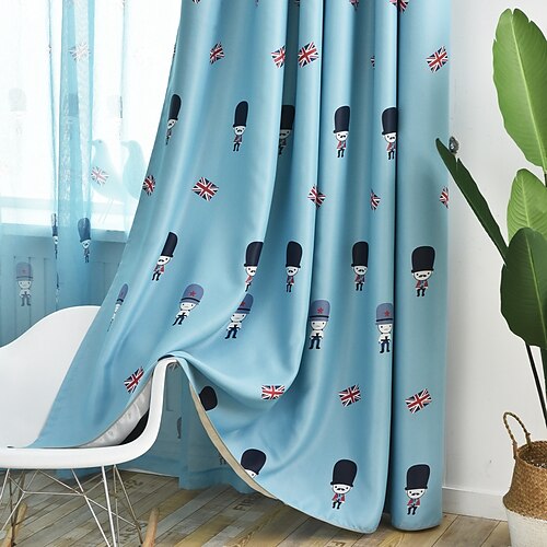 Two Panel Children's Room Cartoon Style Little Soldier Print Blackout Curtains Living Room Bedroom Study Children's Room Insulation Curtains
Two Panel Children's Room Cartoon Style Little Soldier Print Blackout Curtains Living Room Bedroom Study Children's Room Insulation Curtains