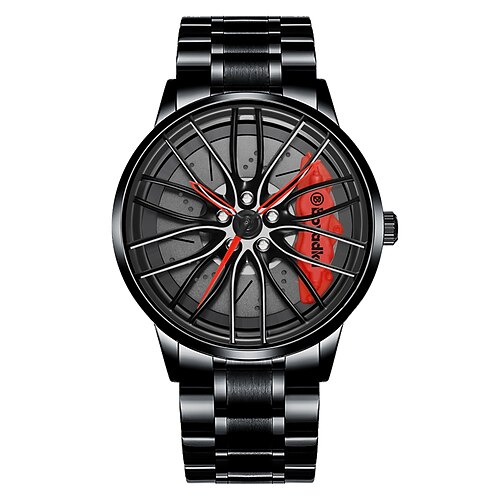 Car Watches for Men,Waterproof Stainless Steel Japanese Quartz Wrist Watch Sports Men's Watches with Car Wheel Rim Hub Design
Car Watches for Men,Waterproof Stainless Steel Japanese Quartz Wrist Watch Sports Men's Watches with Car Wheel Rim Hub Design