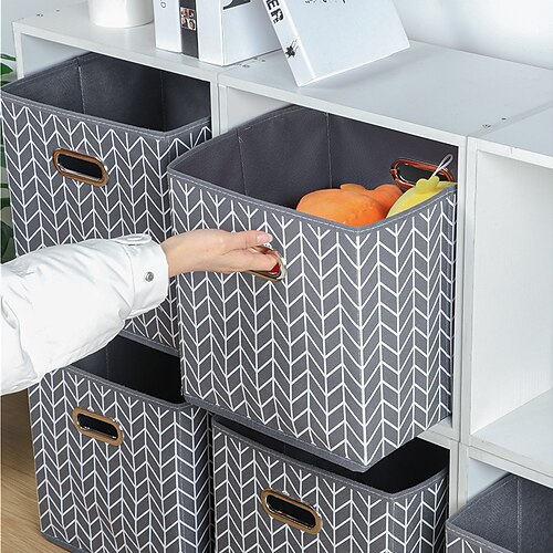 Corrugated Foldable Non-woven Storage Box Portable Clothing Sundries Toys Finishing Storage Box Storage Box 1 pc
Corrugated Foldable Non-woven Storage Box Portable Clothing Sundries Toys Finishing Storage Box Storage Box 1 pc