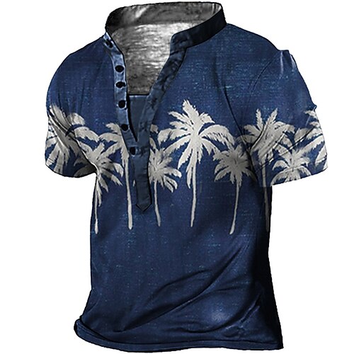 Men's Henley Shirt Tee T shirt Tee 3D Print Graphic Patterned Tree Plus Size Stand Collar Daily Sports Button-Down Print Short Sleeve Tops Designer Basic Essential Casual Big and Tall Green Blue Gray
Men's Henley Shirt Tee T shirt Tee 3D Print Graphic Patterned Tree Plus Size Stand Collar Daily Sports Button-Down Print Short Sleeve Tops Designer Basic Essential Casual Big and Tall Green Blue Gray