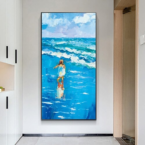 Handmade Hand Painted Oil Painting Wall Art Blue Ocean Swim Women Painting Decoration Home Decoration Decor Canvas Paintingfor Living Room
Handmade Hand Painted Oil Painting Wall Art Blue Ocean Swim Women Painting Decoration Home Decoration Decor Canvas Paintingfor Living Room