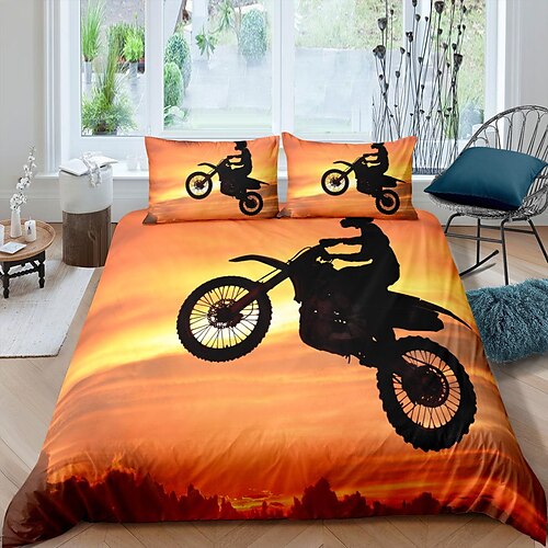 3D Motorcycle Racing Duvet Cover Bedding Sets Comforter Cover with 1 Duvet Cover or Coverlet,1Sheet,2 Pillowcases for Double/Queen/King(1 Pillowcase for Twin/Single)
3D Motorcycle Racing Duvet Cover Bedding Sets Comforter Cover with 1 Duvet Cover or Coverlet,1Sheet,2 Pillowcases for Double/Queen/King(1 Pillowcase for Twin/Single)