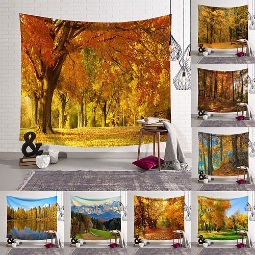 Fall Landscape Wall Tapestry Art Decor Blanket Curtain Hanging Home Bedroom Living Room Decoration Polyester
Fall Landscape Wall Tapestry Art Decor Blanket Curtain Hanging Home Bedroom Living Room Decoration Polyester
