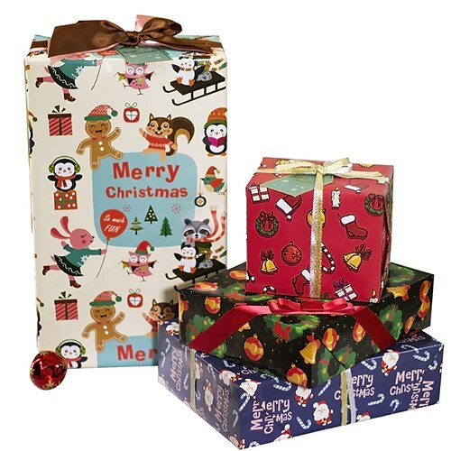 10 pezzi Natale Albero Renna Babbo Natale Carta da regalo per Regalo Decorativo Da serata 2028 pollice Carta stampata
10 pezzi Natale Albero Renna Babbo Natale Carta da regalo per Regalo Decorativo Da serata 2028 pollice Carta stampata