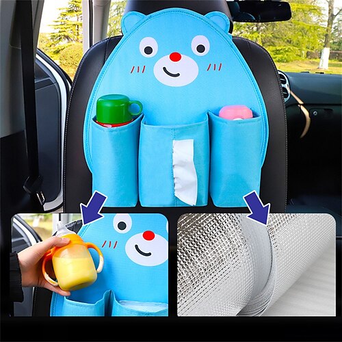 Car Backseat Organizer with Cute Animals/Multi-Pocket Travel Storage Bag/Insulated Car Seat Back Drinks Holder Cooler/Storage Bag Cool Wrap Bottle Bag(Heat-Preservation)
Car Backseat Organizer with Cute Animals/Multi-Pocket Travel Storage Bag/Insulated Car Seat Back Drinks Holder Cooler/Storage Bag Cool Wrap Bottle Bag(Heat-Preservation)
