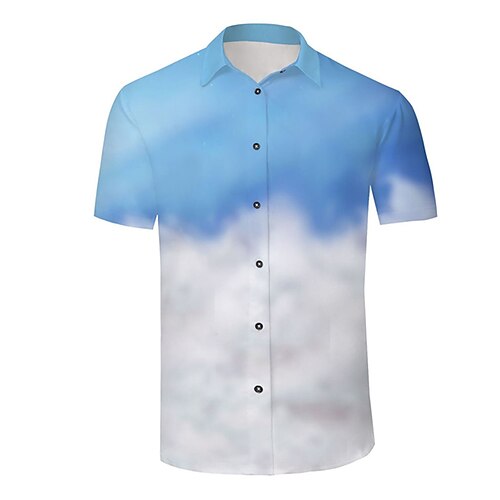 Men's Shirt 3D Print Graphic Patterned Turndown Street Daily 3D Button-Down Short Sleeve Tops Casual Fashion Breathable Comfortable Blue / White
Men's Shirt 3D Print Graphic Patterned Turndown Street Daily 3D Button-Down Short Sleeve Tops Casual Fashion Breathable Comfortable Blue / White