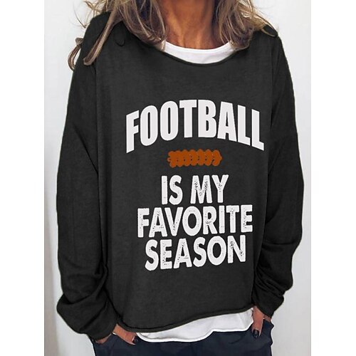 Women's Graphic Patterned Letter Casual Daily Blouse Long Sleeve Patchwork Print Round Neck Casual Tops Green Black Gray S
Women's Graphic Patterned Letter Casual Daily Blouse Long Sleeve Patchwork Print Round Neck Casual Tops Green Black Gray S