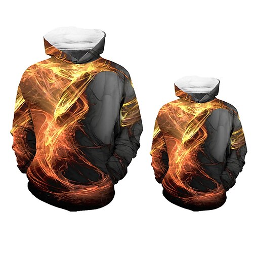 Dad and Son Hoodie Graphic Patterned Street Print Yellow Long Sleeve Active Matching Outfits
Dad and Son Hoodie Graphic Patterned Street Print Yellow Long Sleeve Active Matching Outfits