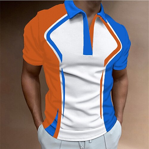 Men's Collar Polo Shirt Golf Shirt Geometry Turndown Yellow 3D Print Outdoor Casual Short Sleeve Print Clothing Apparel Fashion Designer Casual Comfortable / Sports
Men's Collar Polo Shirt Golf Shirt Geometry Turndown Yellow 3D Print Outdoor Casual Short Sleeve Print Clothing Apparel Fashion Designer Casual Comfortable / Sports